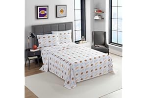 NORTHWEST Officially Licensed Los Angeles Lakers NBA Queen Size Sheet Set – Soft Team Logo Bedding for Dorms, Bedrooms, Fan Caves & Game Day Style