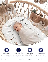 TotAha Premium Soft Space Bassinet Sheet for Boy