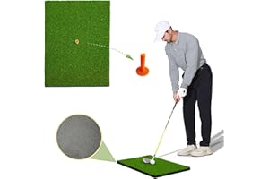 Upgrade Multi-Function Golf Hitting Mat – MyVoice 5x4ft Thickened Mat with Interchangeable Turf, Durable Non-Slip Base for Indoor & Outdoor Practice, Ideal for Golfers of All Levels