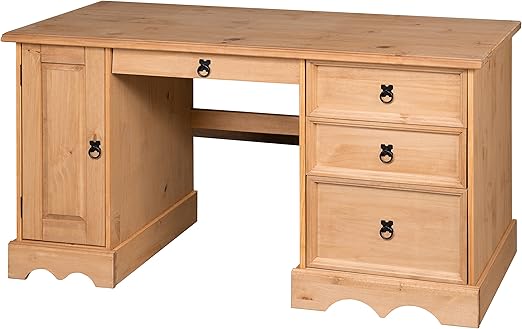 Mercers Furniture Corona Straight Computer Desk Amazon Co Uk