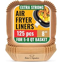 Doublures Pour Friteuse à Air Lot De 100 - 2 à 3 Litres - Papier Sulfurisé Antiadhésif - Nettoyage Facile