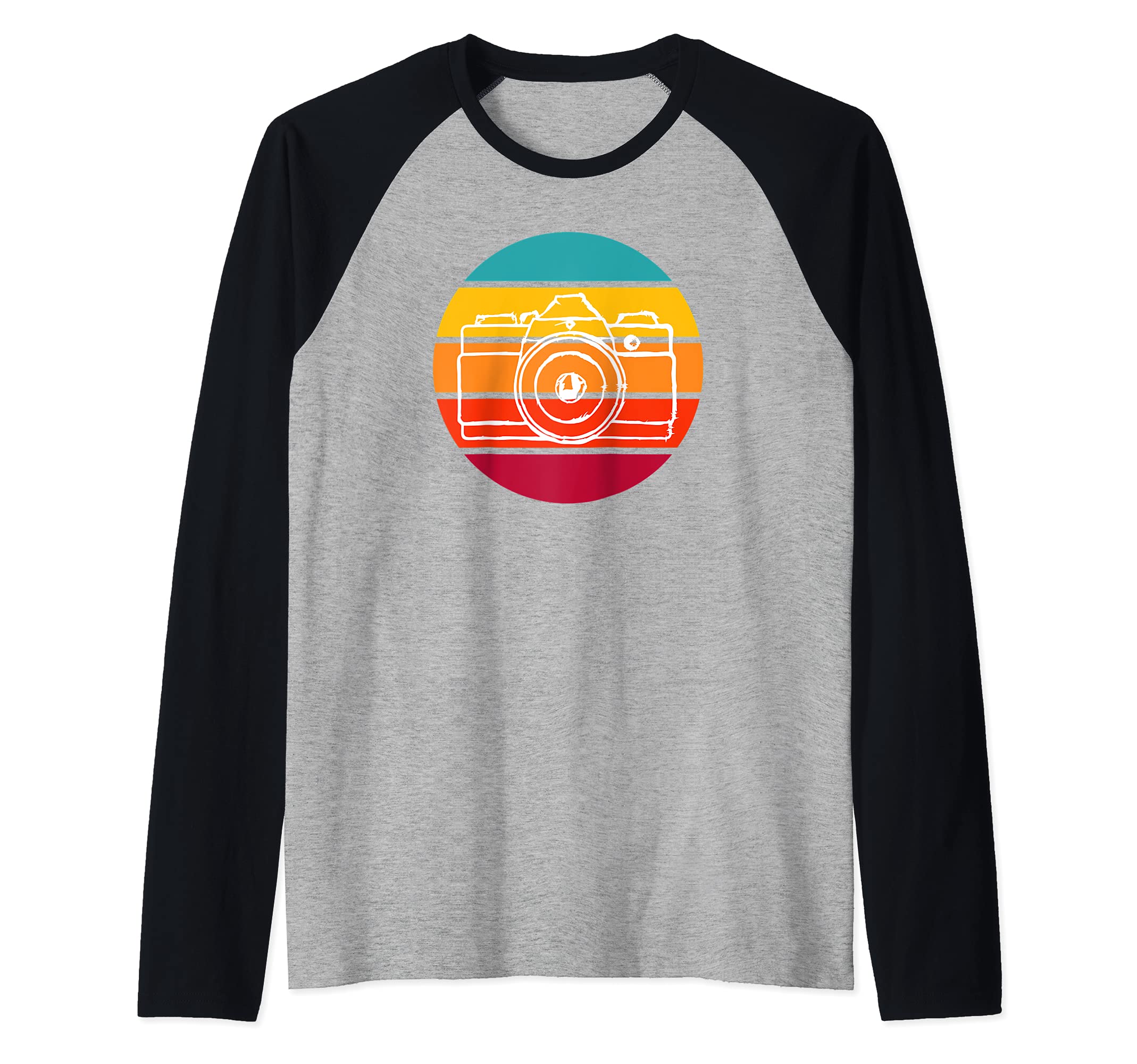 Dark Room Photographer Photography Camera Film Photo Lens Raglan Baseball Tee