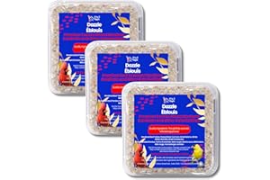 Chirp & Maple, Dazzle, Suet for Wild Birds, Wild Bird Food for Northern Cardinals, (Pack of 3) 900G