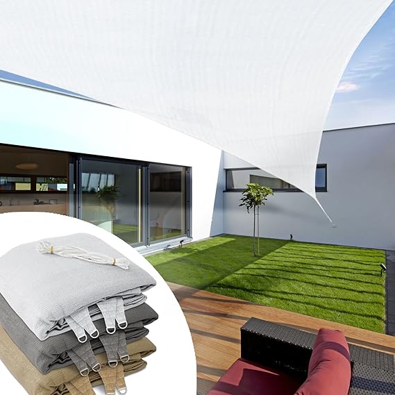 Casa Pura Sonnensegel, dreieckig, 3 x 3 x 3 m, Weiß