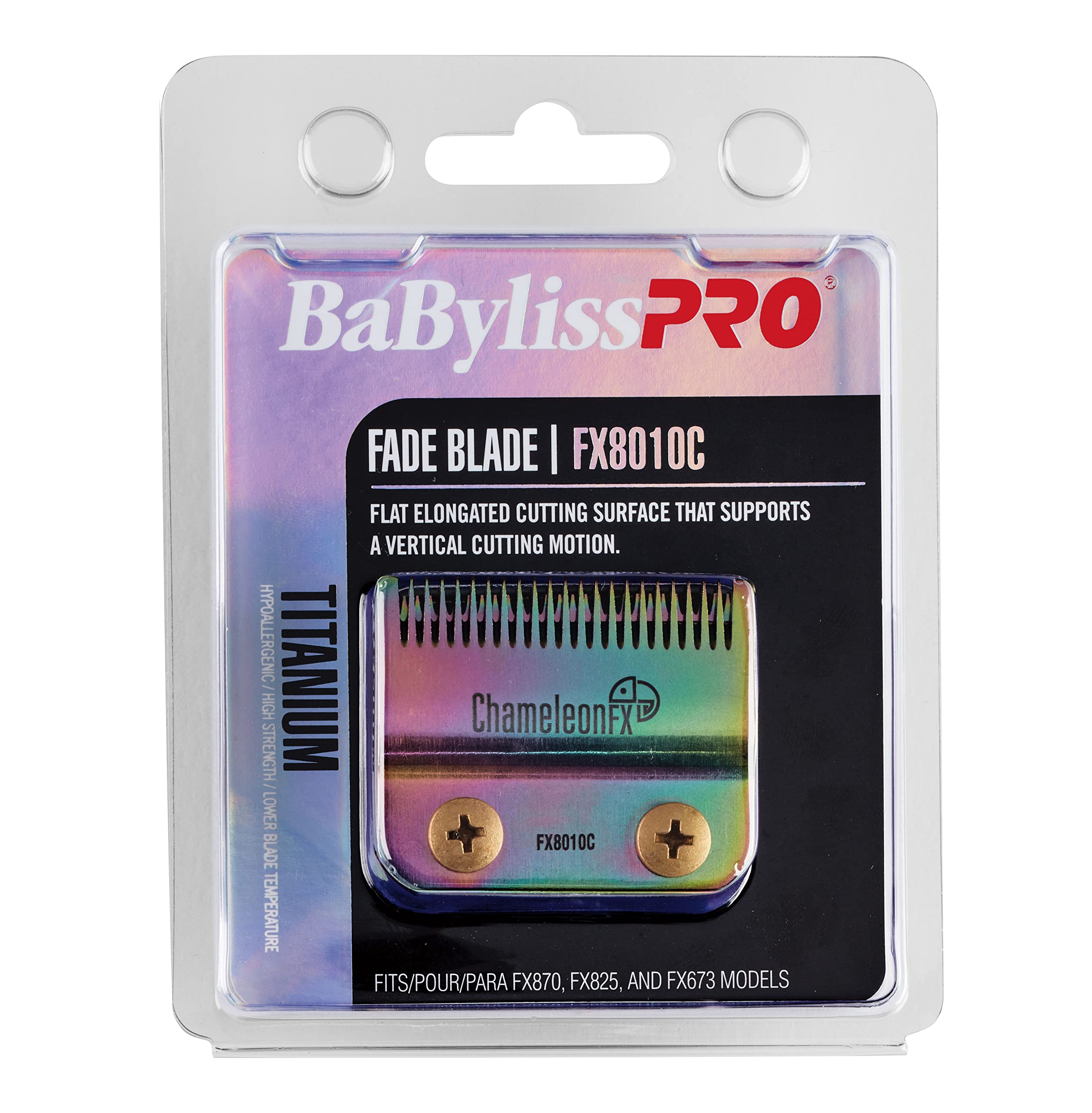 BaBylissPRO Replacement Fade Clipper Blades for FX870, FX825, FX673 Clippers and most 2-hole blade systems