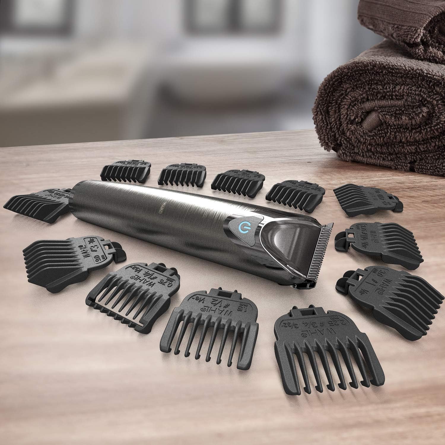 WAHL Stainless Steel Trimmer with Dual Head Ear and Nose Trimmer, 240 Minutes Cordless Run Time - Image 3