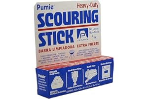 PUMIE Scouring Stick, Heavy Duty, HDW by U.S. Pumice, Remove Toilet Stains, Hard Water Rings, Rust and Paint, Carbon Buildups (1 Pack)