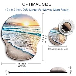 Ergonomic Mouse Pad with Wrist Support