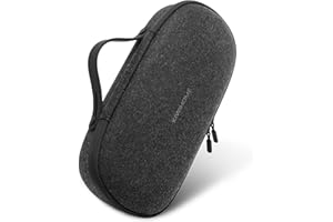 KIWIHOME Carrying Case for PlayStation Portal Accessories, Odorless Hard Felt Protective Shell, Lightweight Travel Storage Handbag with Retractable Silicone Handle for PS5 Portal