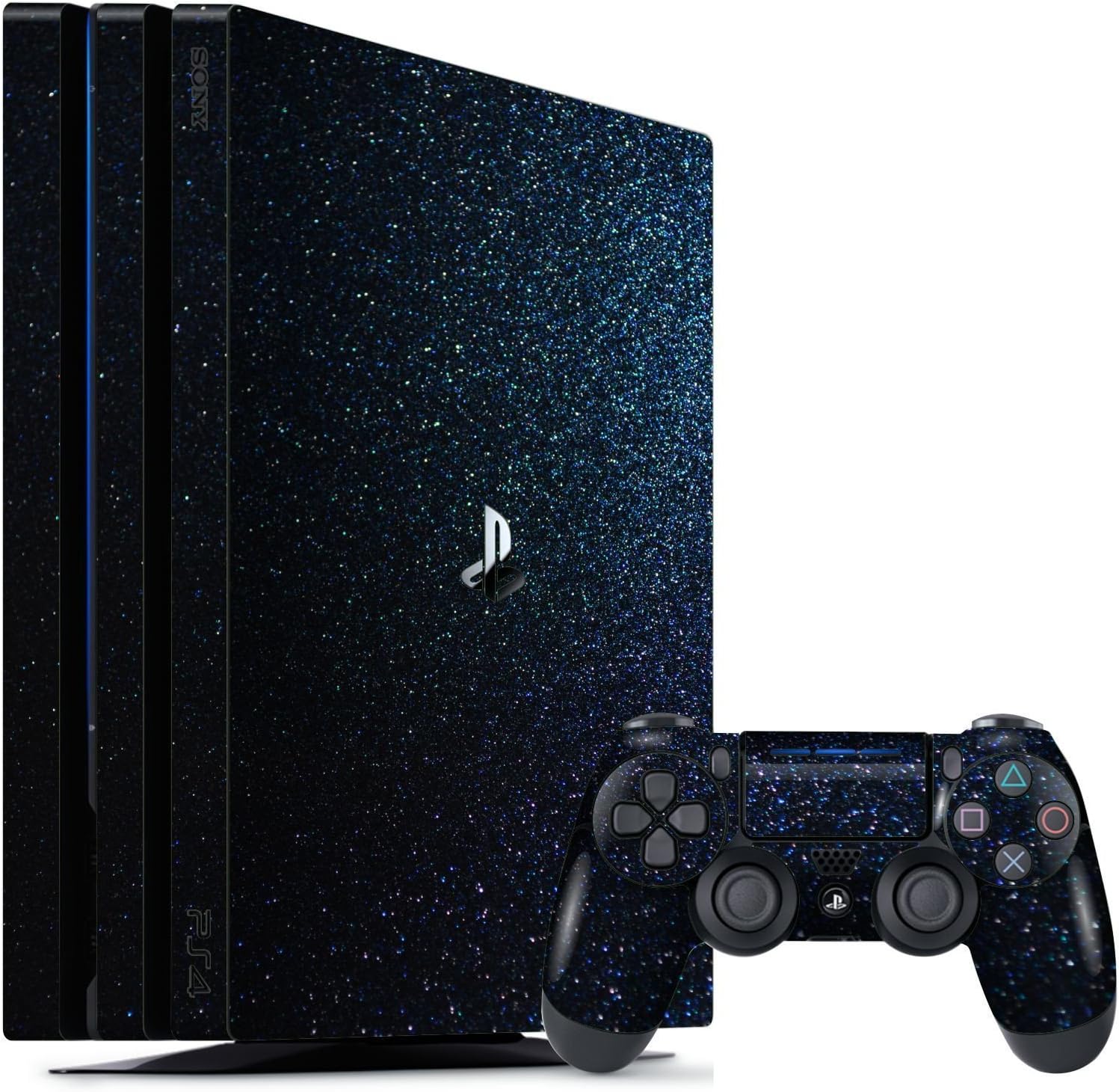 EasySkinz Gadgets WRAP Glossy Midnight Blue Metallic Skin for Sony Playstation 4 Pro (PS4 Pro) [Video Game]