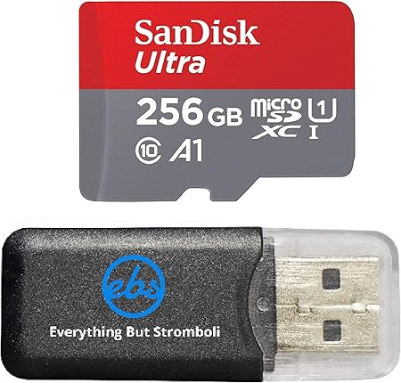 Amazon Com 256gb Sandisk Ultra Microsdxc Uhs I Memory Card 100mb S C10 U1 Full Hd Works With Nintendo Switch Neon Video Game Sdsquar 256g Gn6mn Bundle With 1 Everything But Stromboli Memory Card Reader Computers
