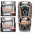 Dorco Pace 6 - Six Blade Razor Blade System - Value Pack (10 Pack + 1 Handle)