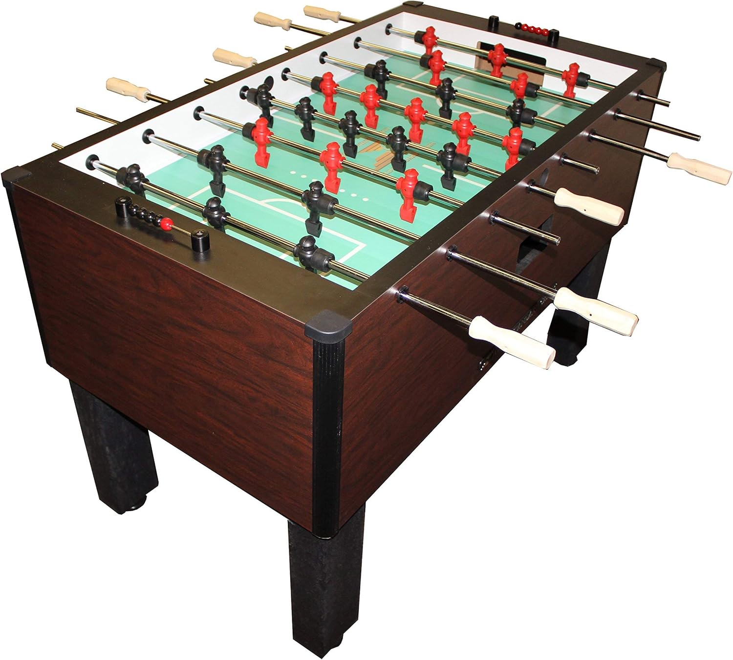 Gold Standard Home Pro Mahogany Foosball Table Chrome Rods and Wood Handles Sporting Goods