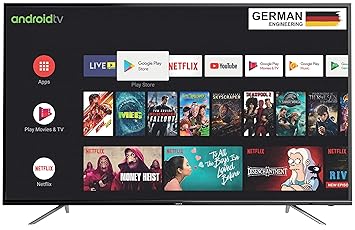 METZ 108 cm (43 inches) 4K Ultra HD Certified Android Smart LED TV M43U2 (Grey) (2019 Model)