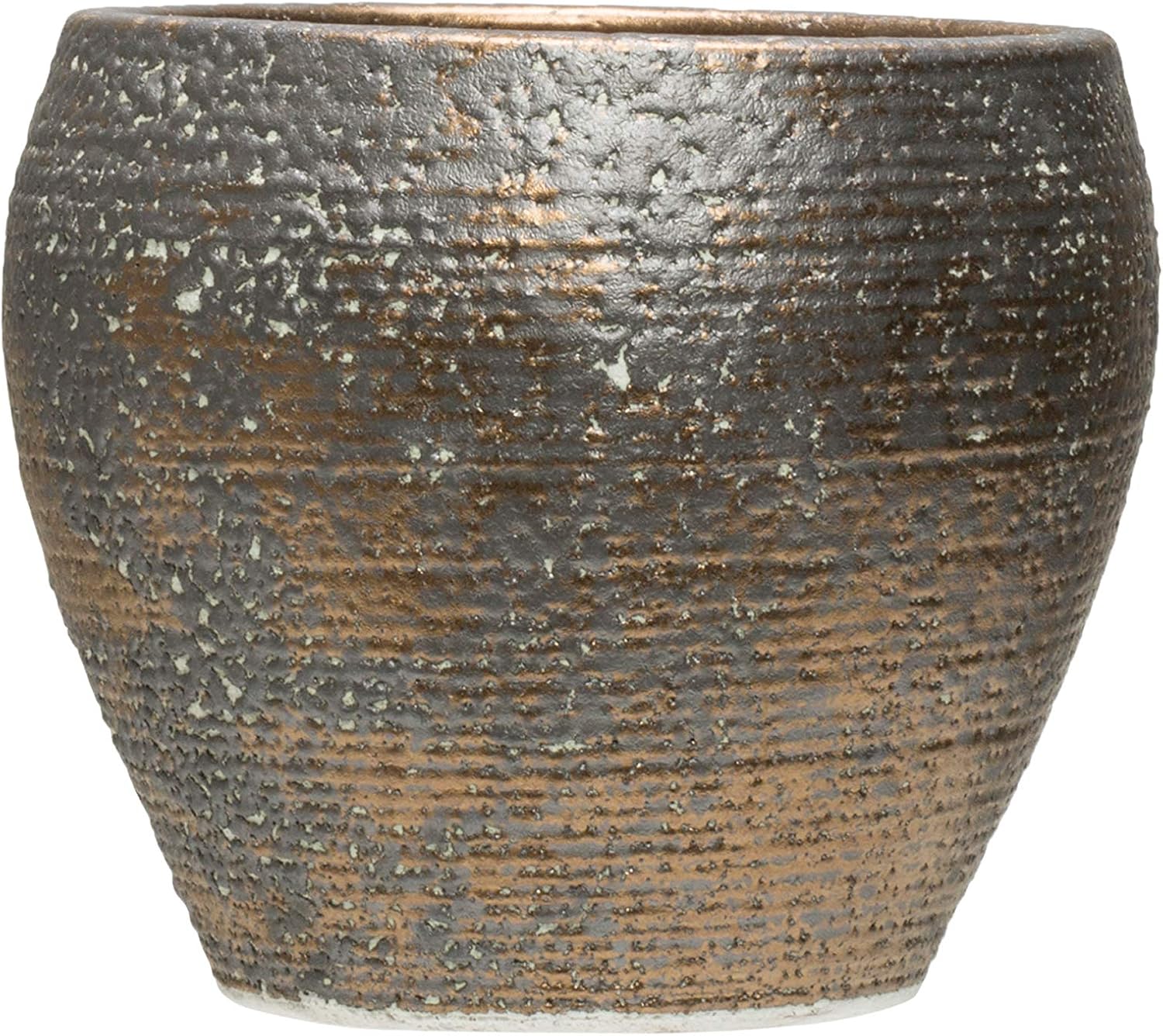 Creative Coop Terracotta Metallic Reactive Glaze Finish