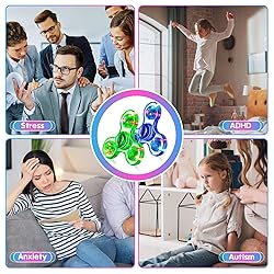 Fidget Spinner for Kids Adults 2 Pack, Light up
