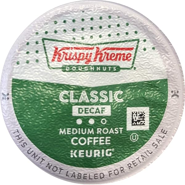 Krispy Kreme Classic Decaf Coffee, Keurig K-Cup Pod, Medium Roast