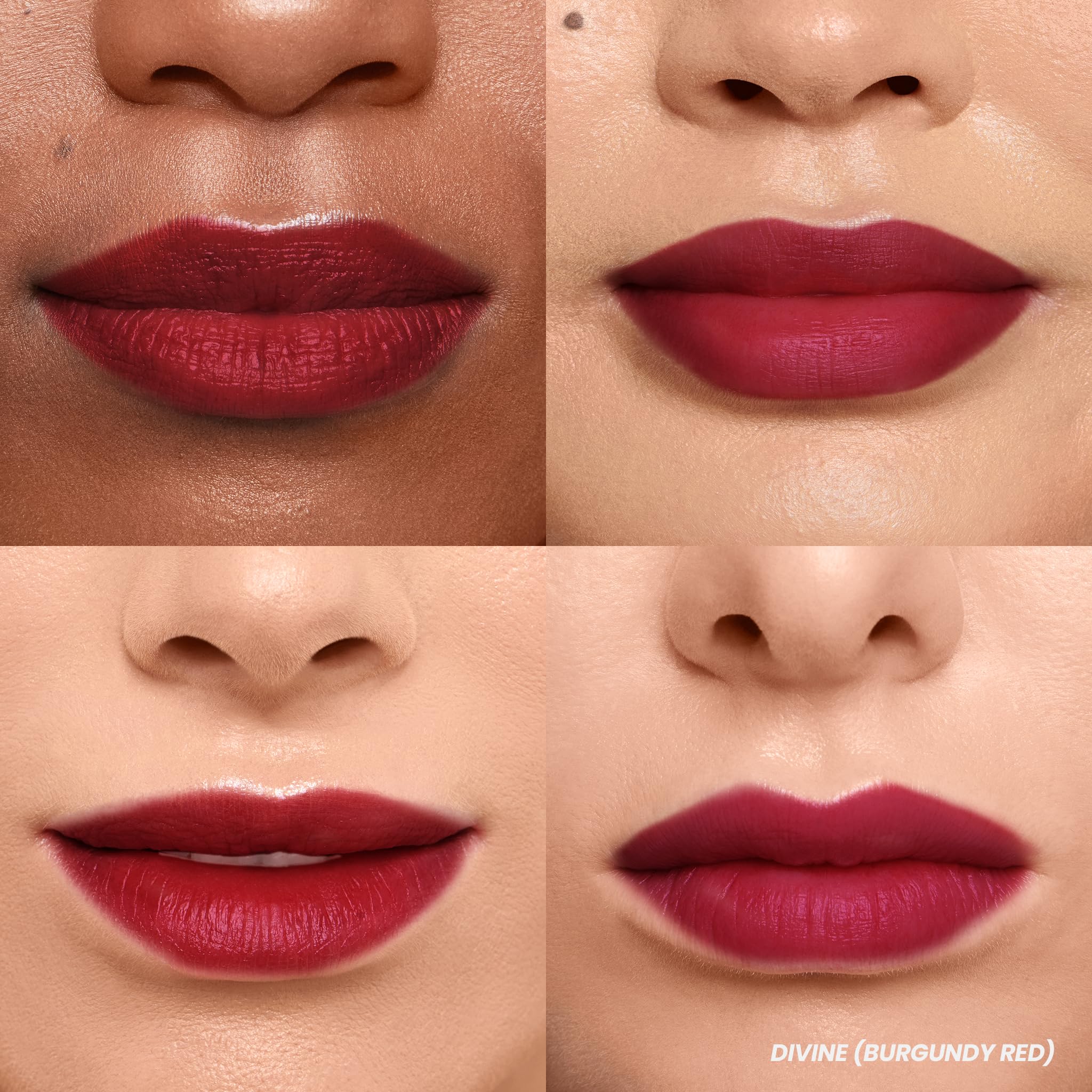 Wonderskin Wonder Blading All Day Lip Stain Peel Off Masque and Reveal Kit - Long Lasting, Waterproof Red Lip Tint, Transfer Proof Natural Makeup Stain Kit (Divine)
