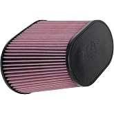 K&amp;N High-Flow Original Lifetime Universal Clamp-On Air Filter: High Performance, Premium, Washable: Flange Diameter: 4 In, Filter Height: 7.5 In, Flange Length: 1.5 In, Shape: Oval Tapered, RE-1040
