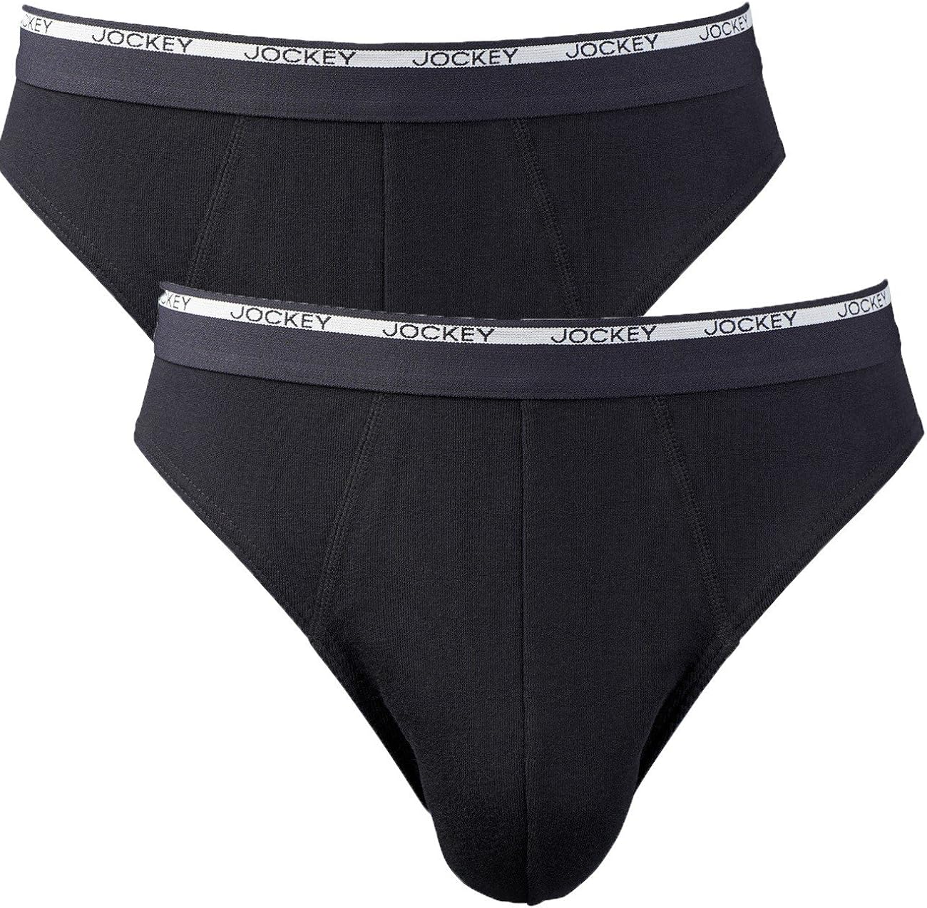 Jockey Briefs Modern Classic Briefs Pack of 4 Black XXXXXLarge