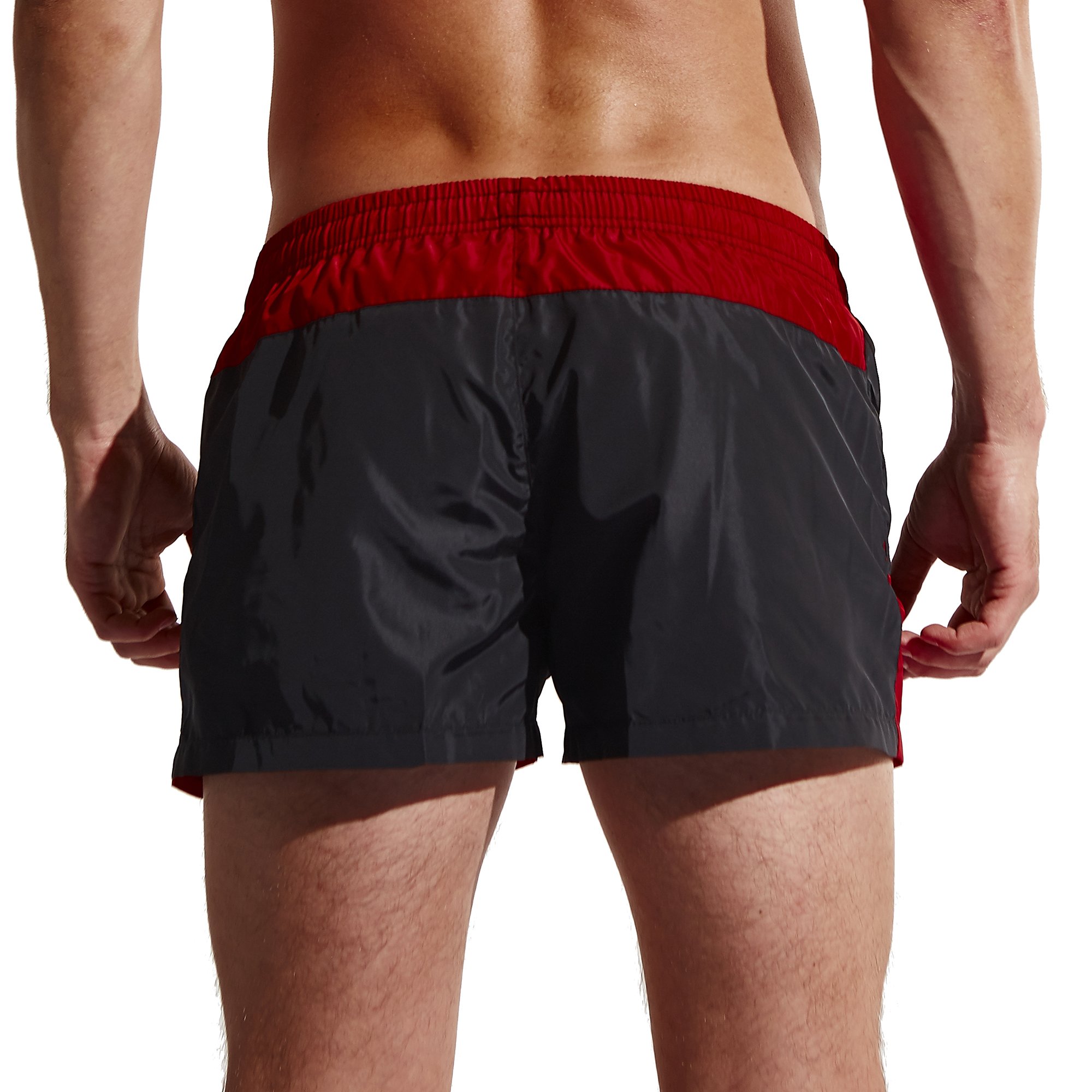 Men\'s Shorts Dry Fit Swim Trunks Running Board/Beach Shorts with Zip Pockets