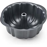 Instant Pot Official Non-Stick Fluted Cake Pan, 7-Inch, Gray - Versatile Baking Mold for Bundt Cakes, Lasagna, Macaroni and Cheese, Casseroles, and More - Compatible with 6-Quart and 8-Quart Cookers
