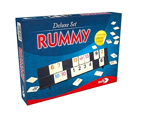 Noris 606104407 - Rummy, Deluxe Set, Familienspiel