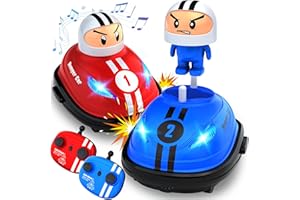 XFBB Remote Control Cars Set of 2, RC Ejecting Bumper Cars, RC Battle Stunt Cars with LED Lights & Sound, Ejecting RC Race Car Toddler Toys, Xmas Gifts for Age 3 4 5 6+ Year Old Boys Girls