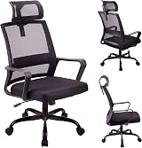 T-THREE Adjustable Ergonomic Office Chair Mesh Back Lumbar Support Black