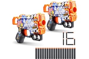 XSHOT X-Shot Skins Menace - Sonic Super Speed (2 Pack + 16 Darts) by ZURU, Easy Reload, Air Pocket Dart Technology, Toy Foam Dart Blaster for Kids, Teens, Adults, Frustration Free Packaging