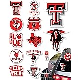 Texas Tech Stickers for Gift, Car, Water Bottle, Laptop, and Phone for Football Fans and University Graduates (Texas Tech Red Raiders)