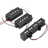 Pareschi PJ Bass Pickups Set, Vintage P/J Bass Replacement | Balanced P-Bass and J-Bass pickup combination for 4-string Precision/Jazz Bass upgrades.