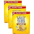 Wheat Thins Original Whole Grain Wheat Crackers, Family Size, 14 oz (Pack of 3)