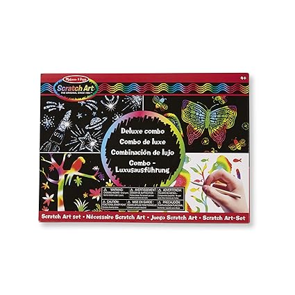 Melissa & Doug 15981 - Scratch Art-Set - Combo - Luxusausführung