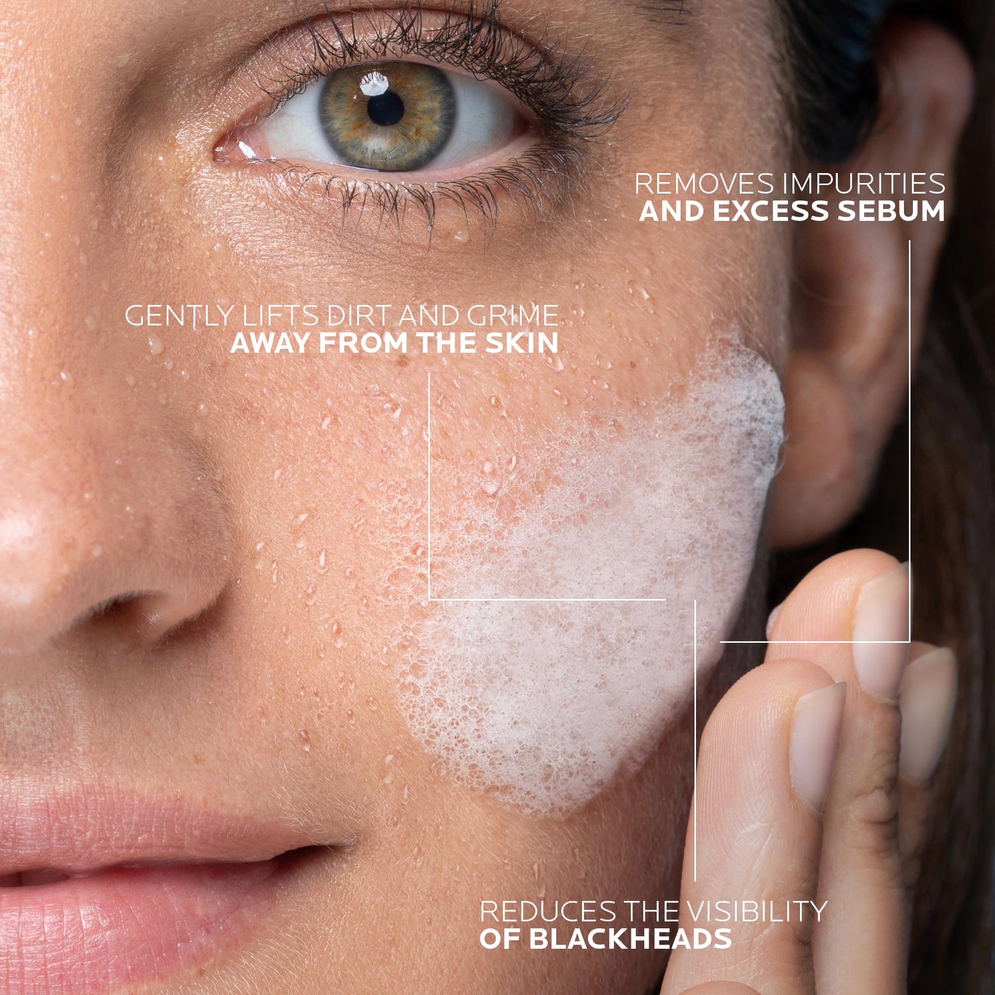 La Roche-Posay Effaclar Purifying Foaming Gel Cleanser for Oily Skin, With Zinc Pidolate To Remove Excess Oil, Alcohol Free & Oil Free, Face Wash For Oily Skin, Dermatologist & Sensitive Skin Tested​