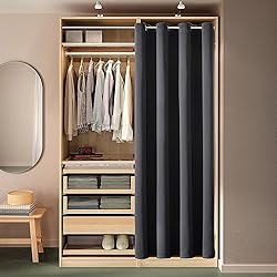 ChrisDowa Blackout Door Curtains for Doorway
