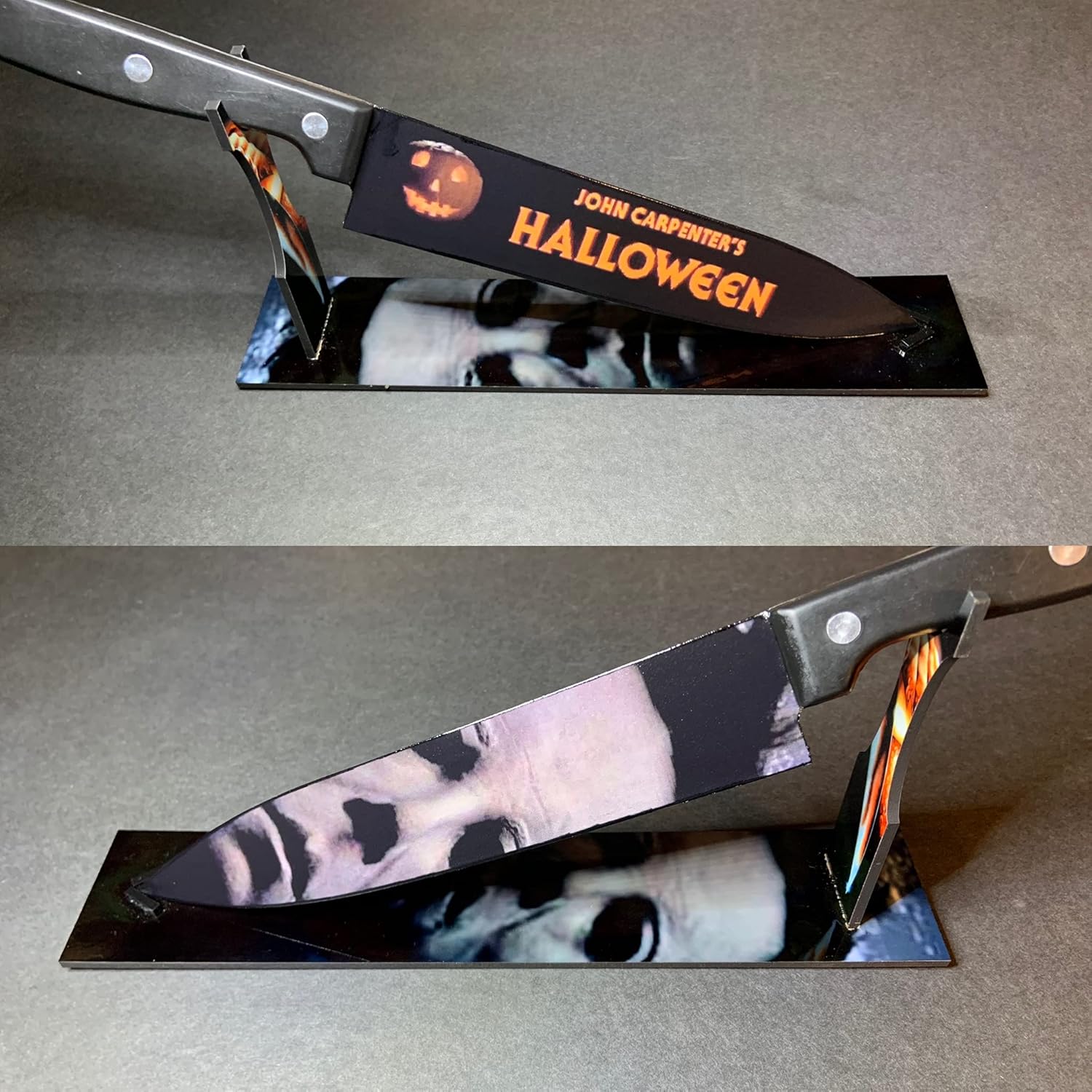 Mixed Media - Halloween Kitchen Knife with Sublimated Stand