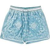 DIOTSR Mens Graphic Shorts Boho Paisley Shorts Athletic Basketball Bandana Shorts Running Streetwear Drawstring Waist