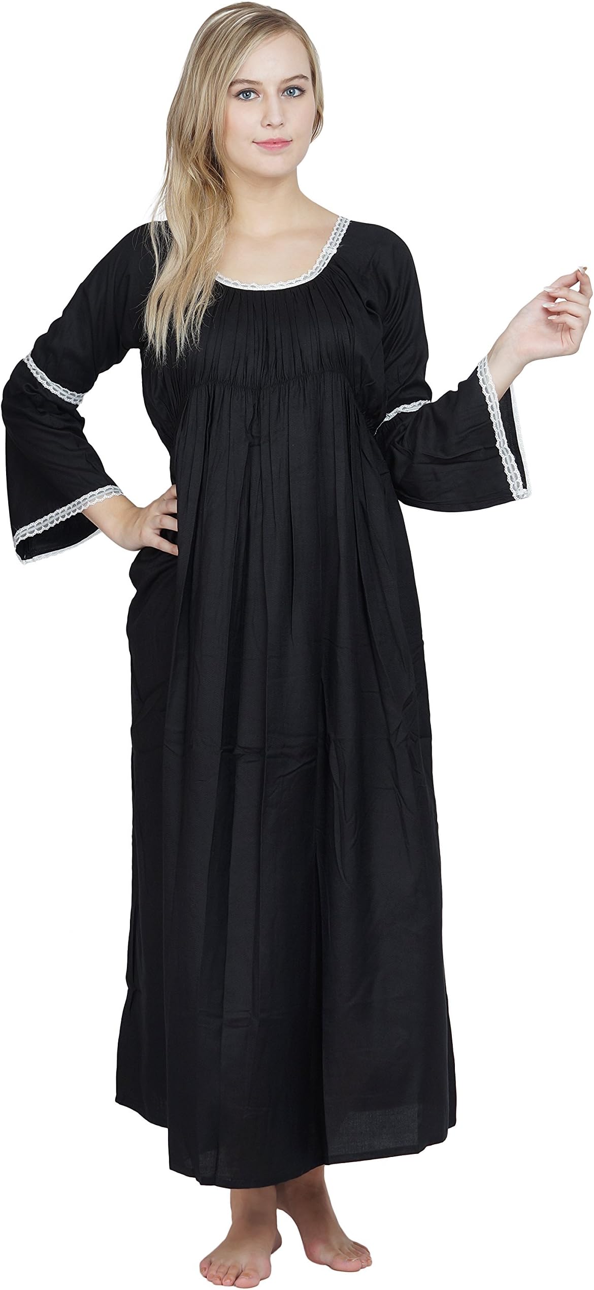 Patrorna Blended Girl's Blouseon Shift Nighty Night Dress/Gown (LG1A049)