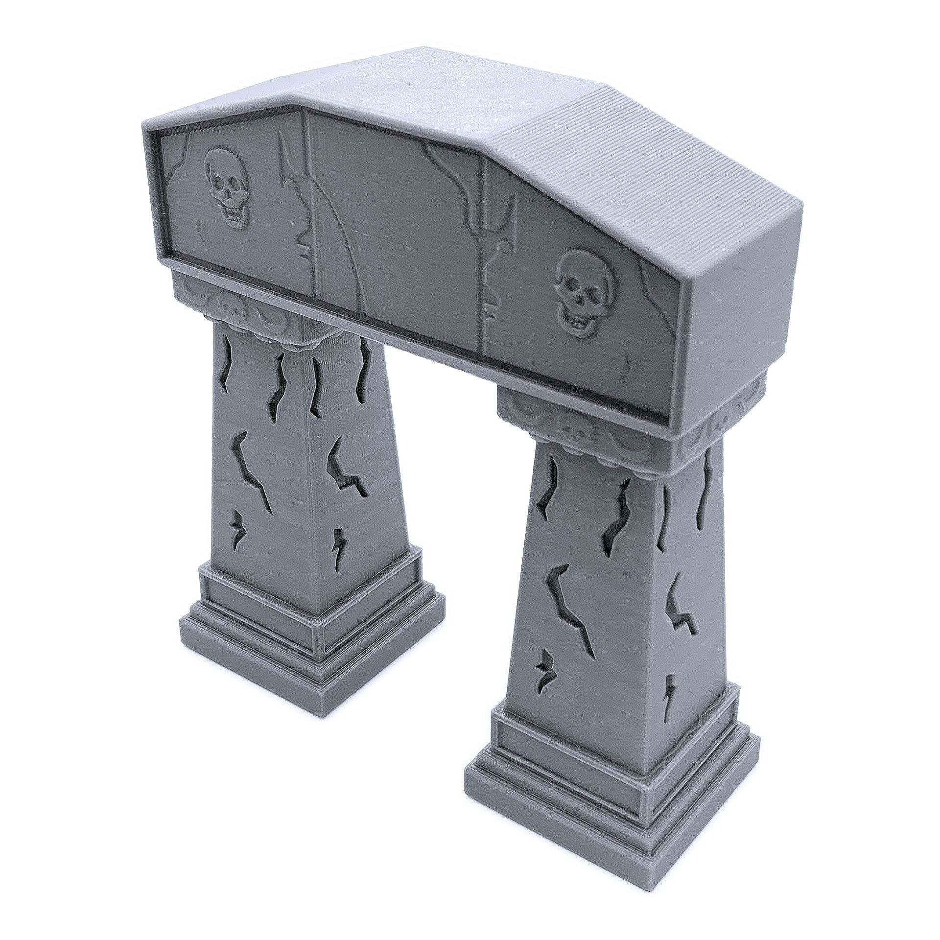 EnderToys Necromantic Portal, Terrain Scenery for Tabletop 28mm Miniatures Wargame, 3D Printed and Paintable
