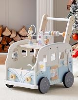 RO Burd ROBUD Wooden Baby Walker Vacation Bus with Activity Center view 7
