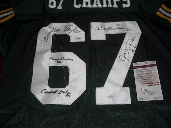 jerry kramer autographed jersey