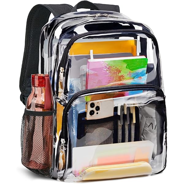 Gublec Daisy Polka Dots Clear Backpack – Stadium Approved, Waterproof, See-Through, 11.2x6.2x17.7 In - View #8