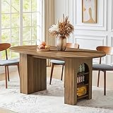 LEVNARY 70.8" Oval Dining Table with Dual Side