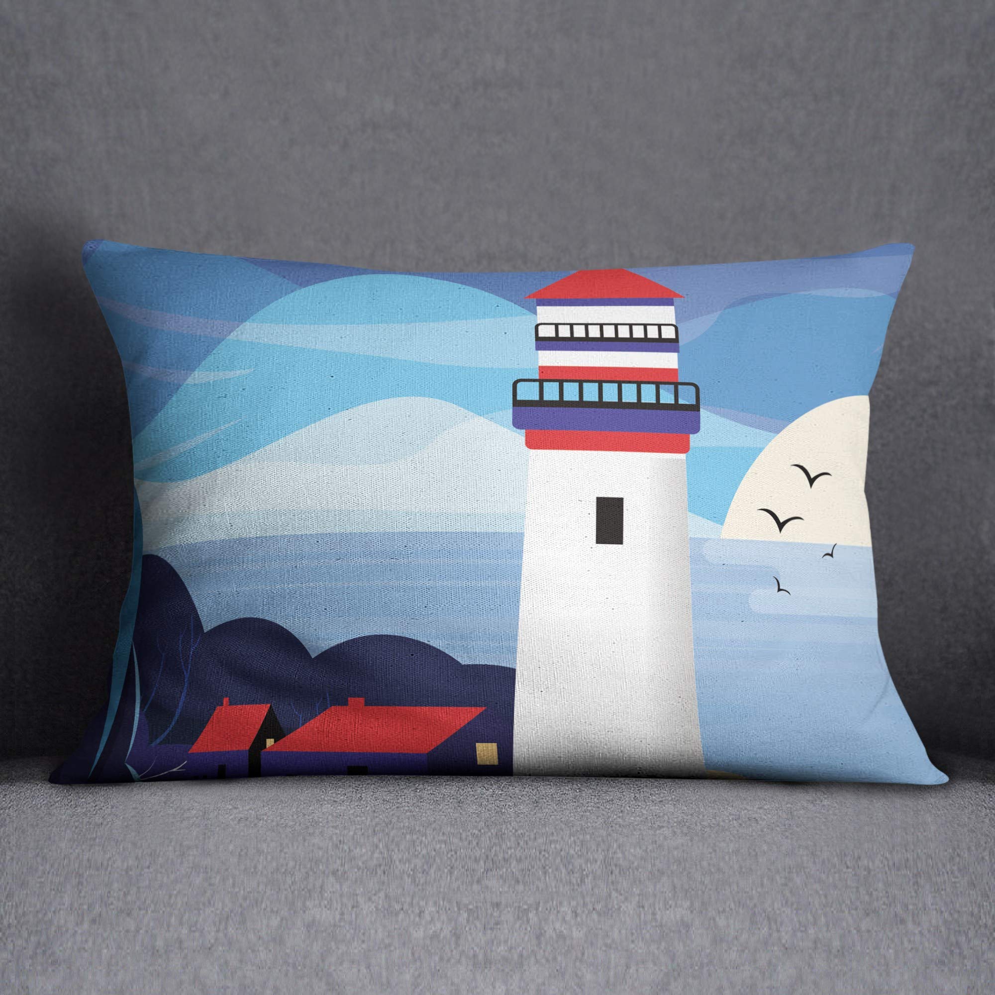 Bonamaison Decorative Cushion Cover, New Designed/Easy-care Cushion Cover, Hidden Zipper, Size: 35X50 Cm - Designed and Manufactured in Turkey