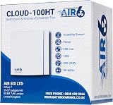 AIR 6 Cloud-100T Silent Bathroom Extractor Fan 26.5l/s 100mm Duct view 3