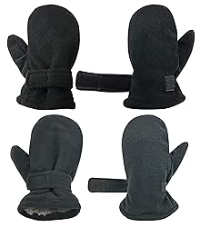 N'Ice Caps Baby Toddler Mittens Kids 2 Pairs Fleece