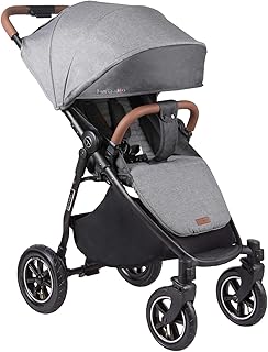 Buggy Sportwagen Sportkinderwagen Coletto Nevia Luftreifen + Regenfolie + Beindecke (Grey)