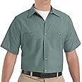Red Kap Men's Industrial Work Shirt, Regular Fit, Short Sleeve