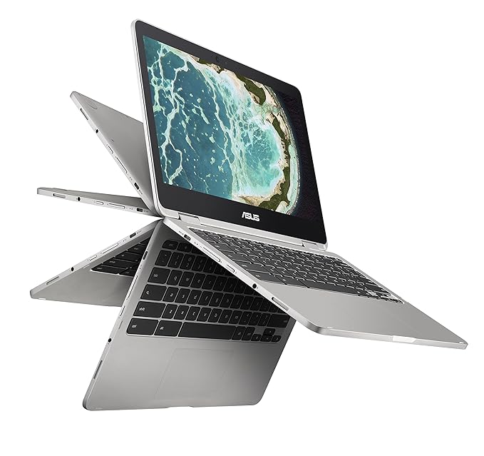 ASUS Chromebook Flip C302CA-DHM4 Touchscreen (Intel Core m3, 64 GB Speicher, 4 GB RAM) aluminiumfarben 12-12.99 inches